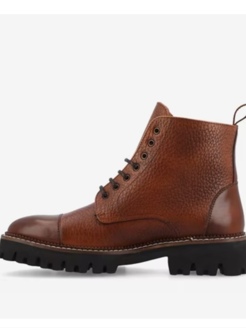Taft Women's Roma Brown Leather Lace-Up Ankle Boots 37(7)Nwob